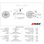 EMAX PRO Serie 2812 930KV 1100KV Bürstenloser Motor Langstrecken beladung RC FPV Racing Freestyle Multi kopter Quadcopter UAV Teile